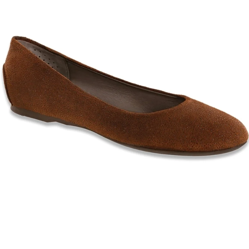SAS Brown Lacey Slip On Loafers Womens 9W